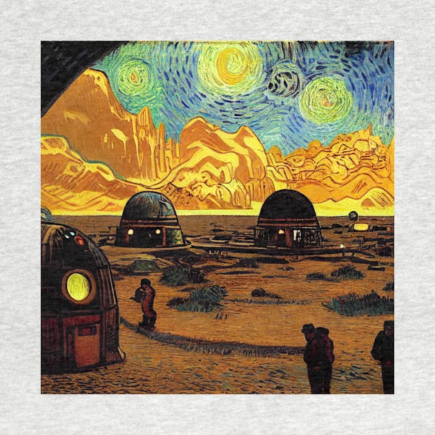 Starry Night in Mos Eisley Tatooine by Grassroots Green